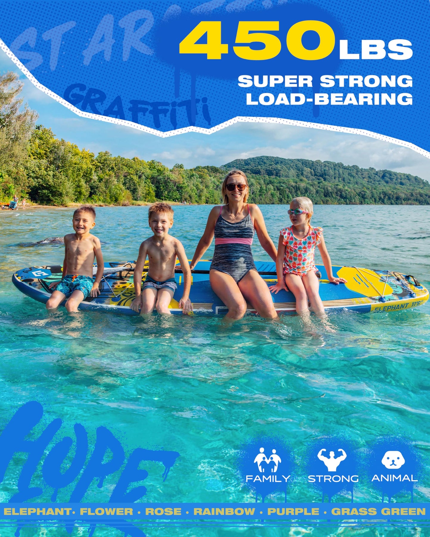 Starcity Inflatable Stand Up Paddleboard 11'6"*35"*6" Extra Wide Glide Control Load Ready 450 Pound Capacity for Lake Ocean Touring Yoga W/Floating Paddle W/Seat Paddlers Couples Youth