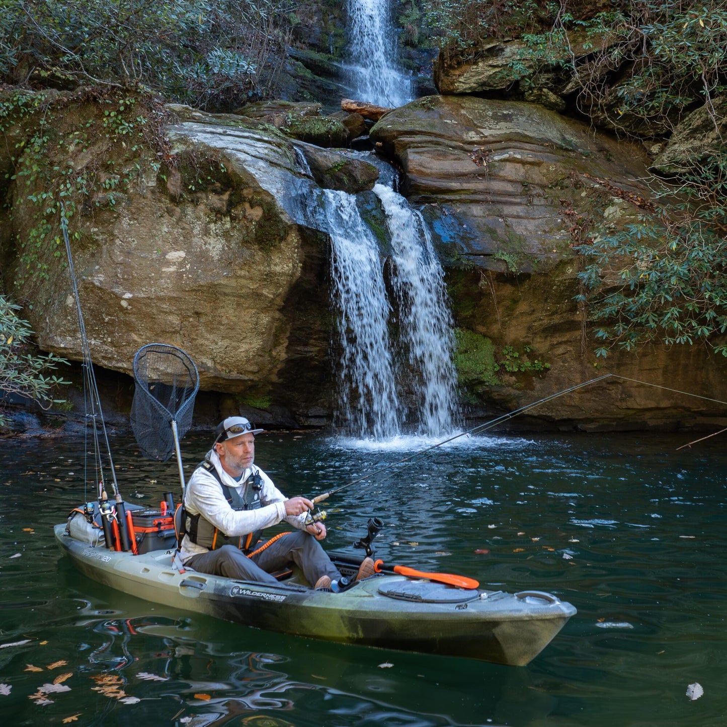 Wilderness Systems Tarpon 140 - Sit on Top Fishing Kayak - Premium Angler Kayak - Adjustable Premium Seat - 14 ft - Mesa Camo