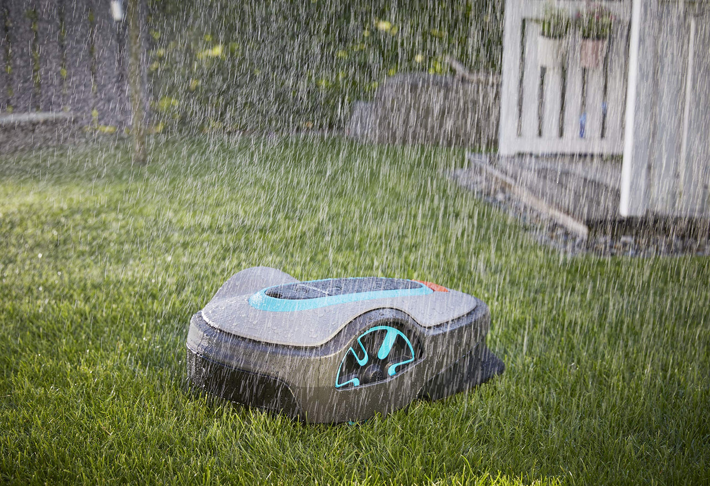 GARDENA 15102-20 SILENO Life - Automatic Robotic Lawn Mower, with Bluetooth app and Boundary Wire, The quietest in its Class, for lawns up to 10800 Sq Ft, Made in Europe, Grey