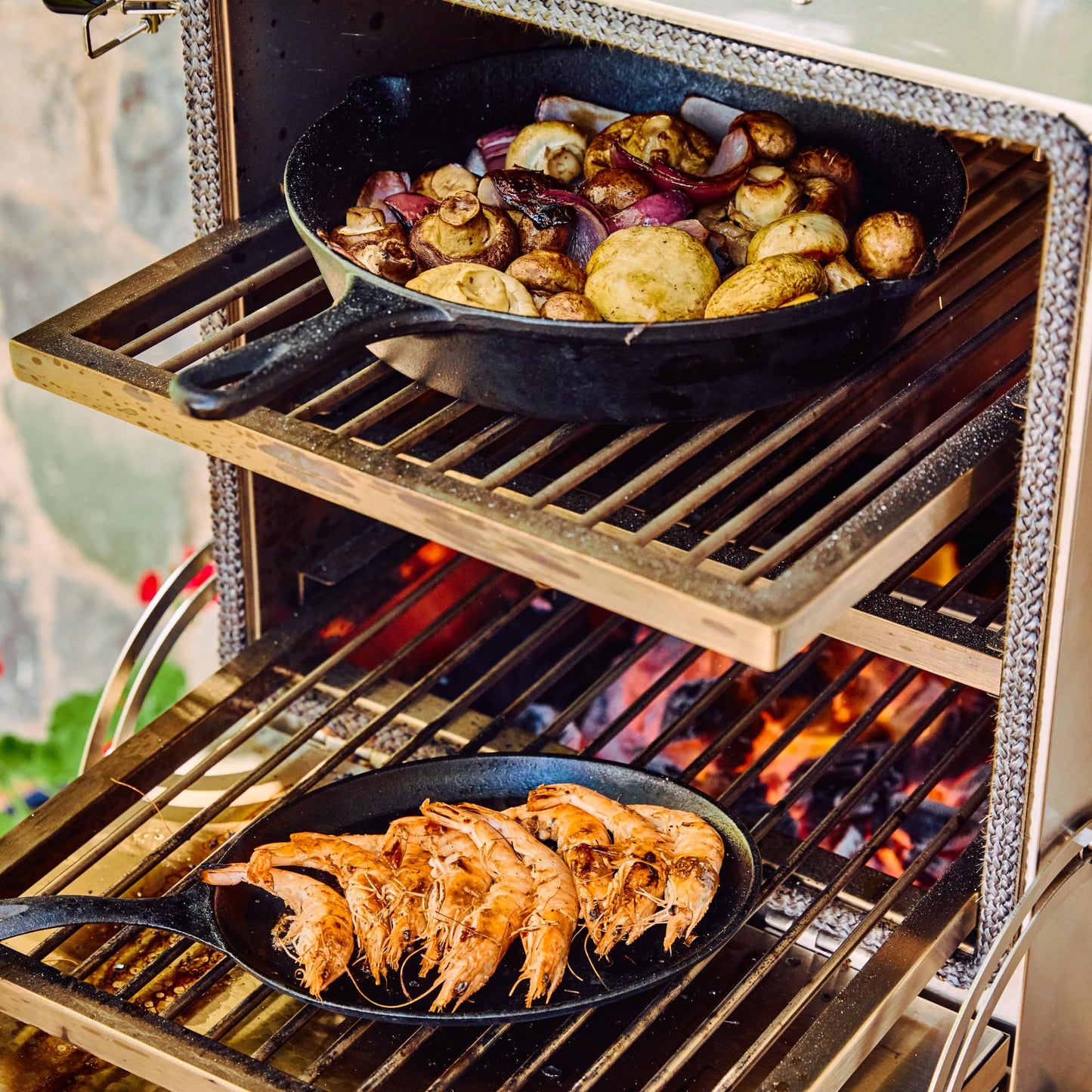 Keveri H1 Inox | | Multi-Purpose Stainless Steel Charcoal Oven | Grill, Smoker, Roast, Bake, Pizza Oven