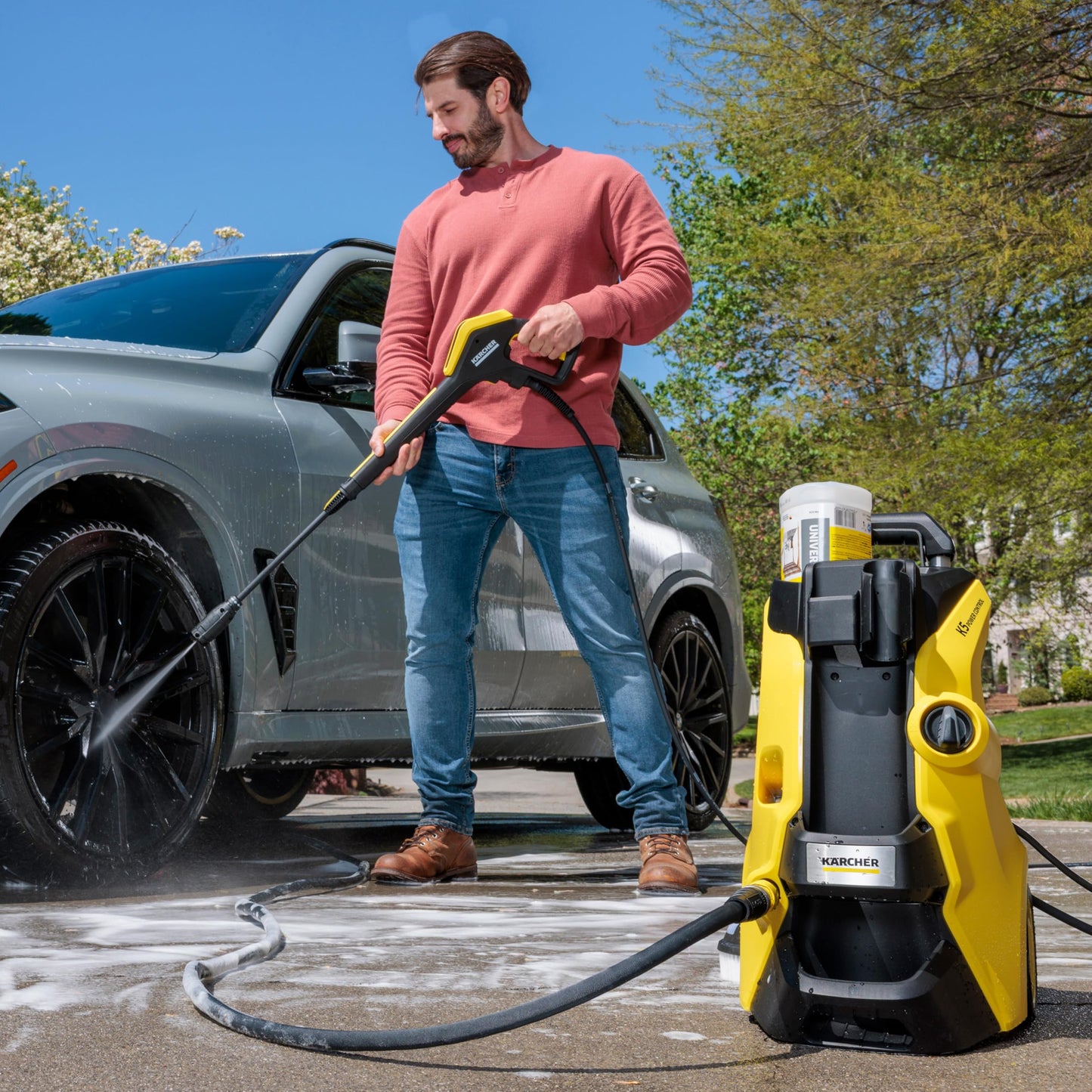 Kärcher Pressure Washer, K5 Power Control, Max 2500 PSI, 32 ft. Hose, 2 Spray Wands - 1.55 GPM