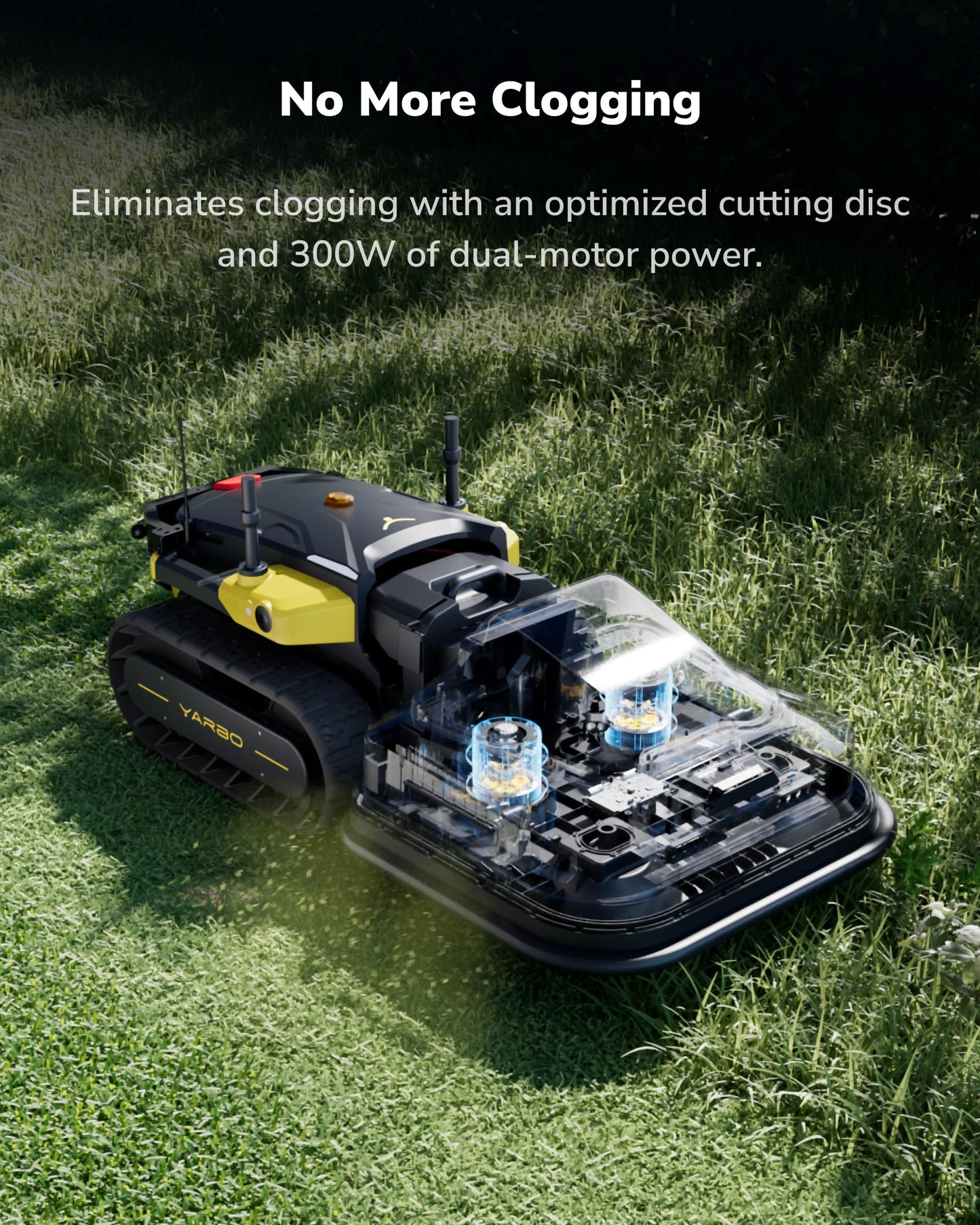 YARBO Robot Lawn Mower Pro, Blower and Snow Blower with Modular Design for Large Yard up to 6 Acres, APP Control Robotic Lawnmower with 0.8"-4.0" Cutting Height, AI Vision & RTK for Navigation