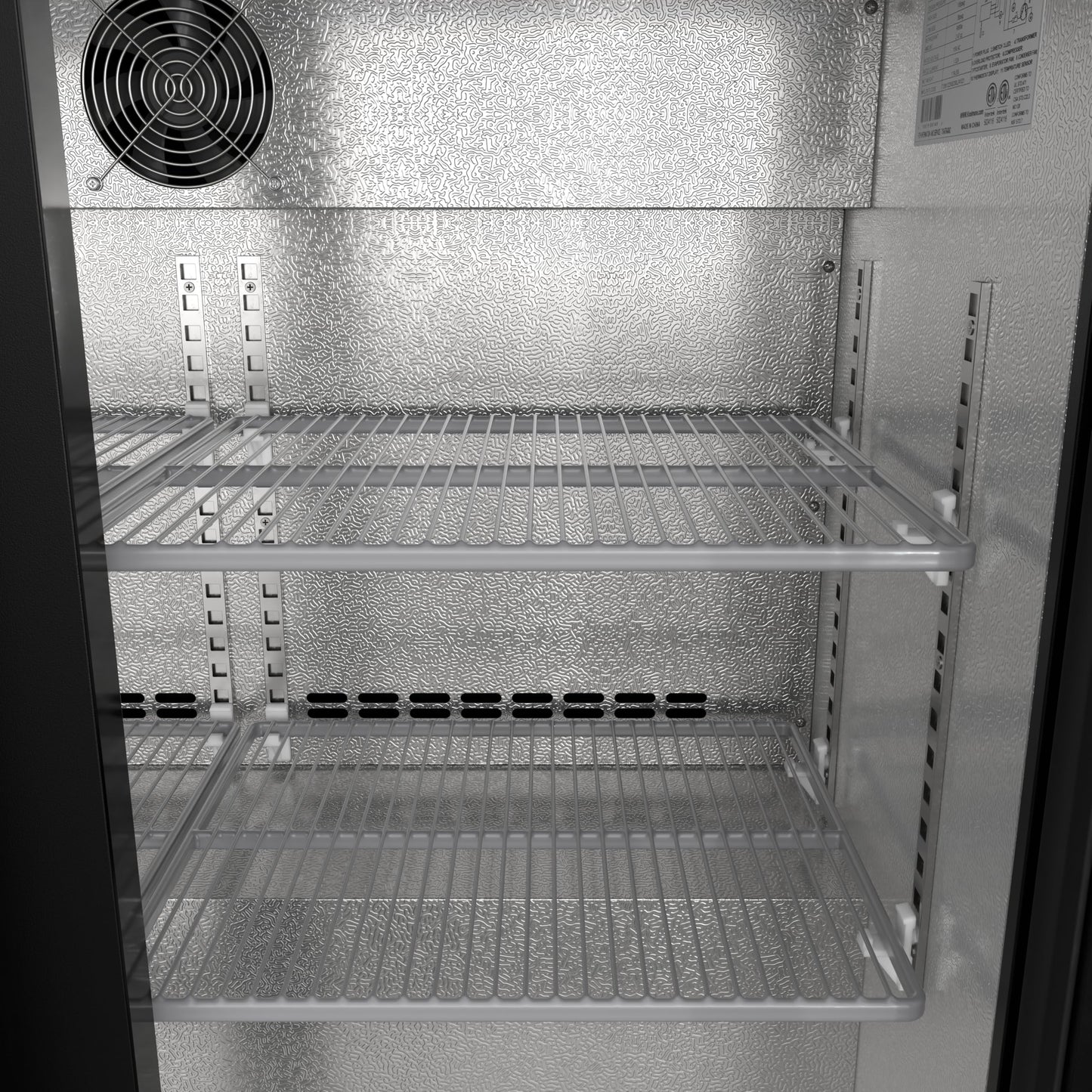 KoolMore BC-2DSW-BK Refrigerator, Double Door, Black