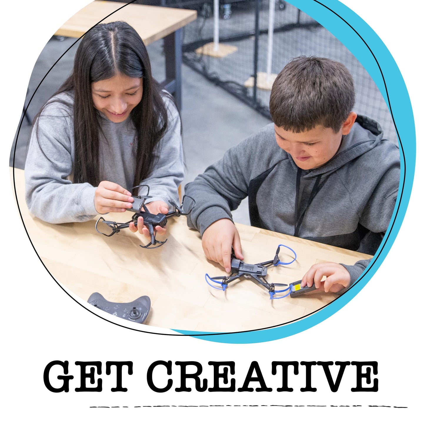 Pitsco Education Echo Drone | Programmable Educational Quadcopter with 720p Camera | Indoor STEM Drone for Coding & Flight Learning | Beginner Classroom Drone for Grades 6–8