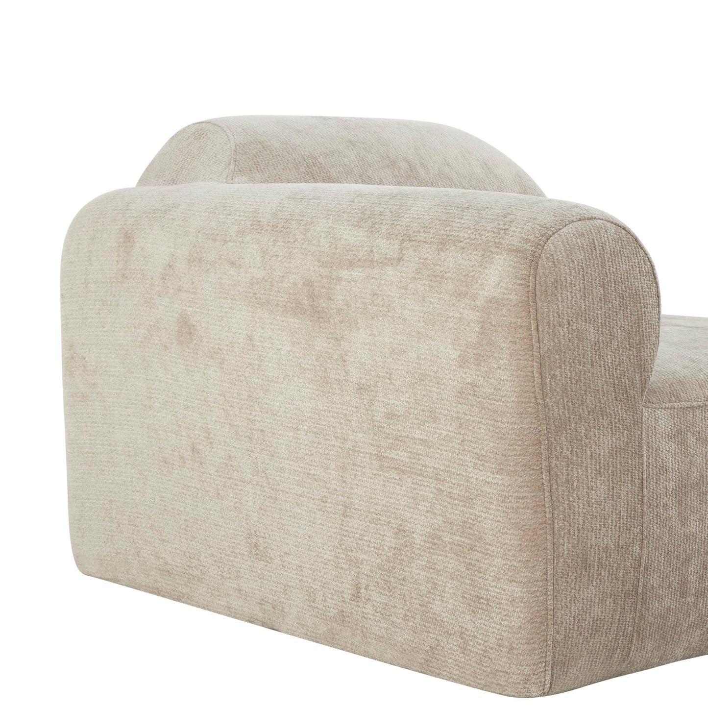 Christopher Knight Home Midel 111" Modular L-Shape Sofa Couch with Chaise Lounge, Modern Boneless Sofa for Living Room, Fabric Upholstered Cloud Couch with Deep Seat, Dark Beige
