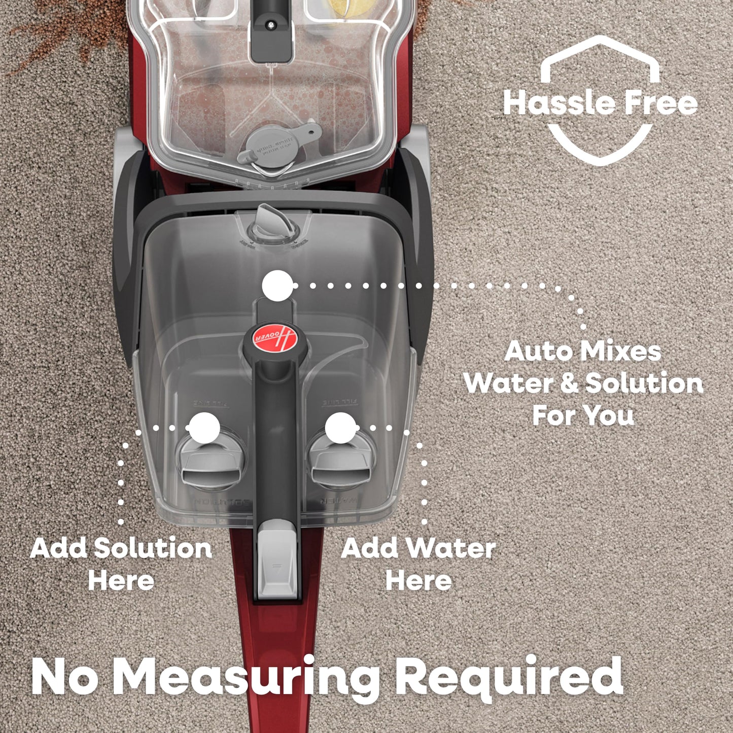 Hoover PowerScrub Deluxe Carpet Cleaner Machine, Deep Cleaning Carpet Shampooer Machine, SpinScrub Brushes, HeatForce Drying, Pet & Upholstery Tools, Pair with Hoover Carpet Cleaner Solution