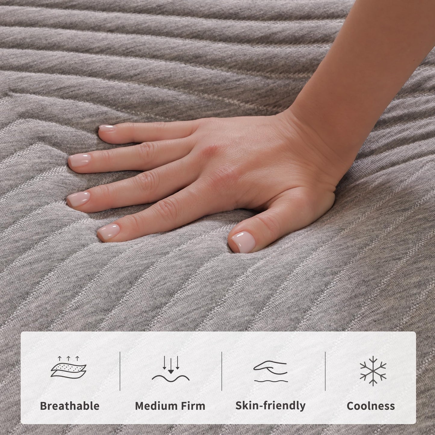 ESHINE 3000 Series Adjustable Bed with 14 inch Ultra-Plush Black Mattress - Twin XL