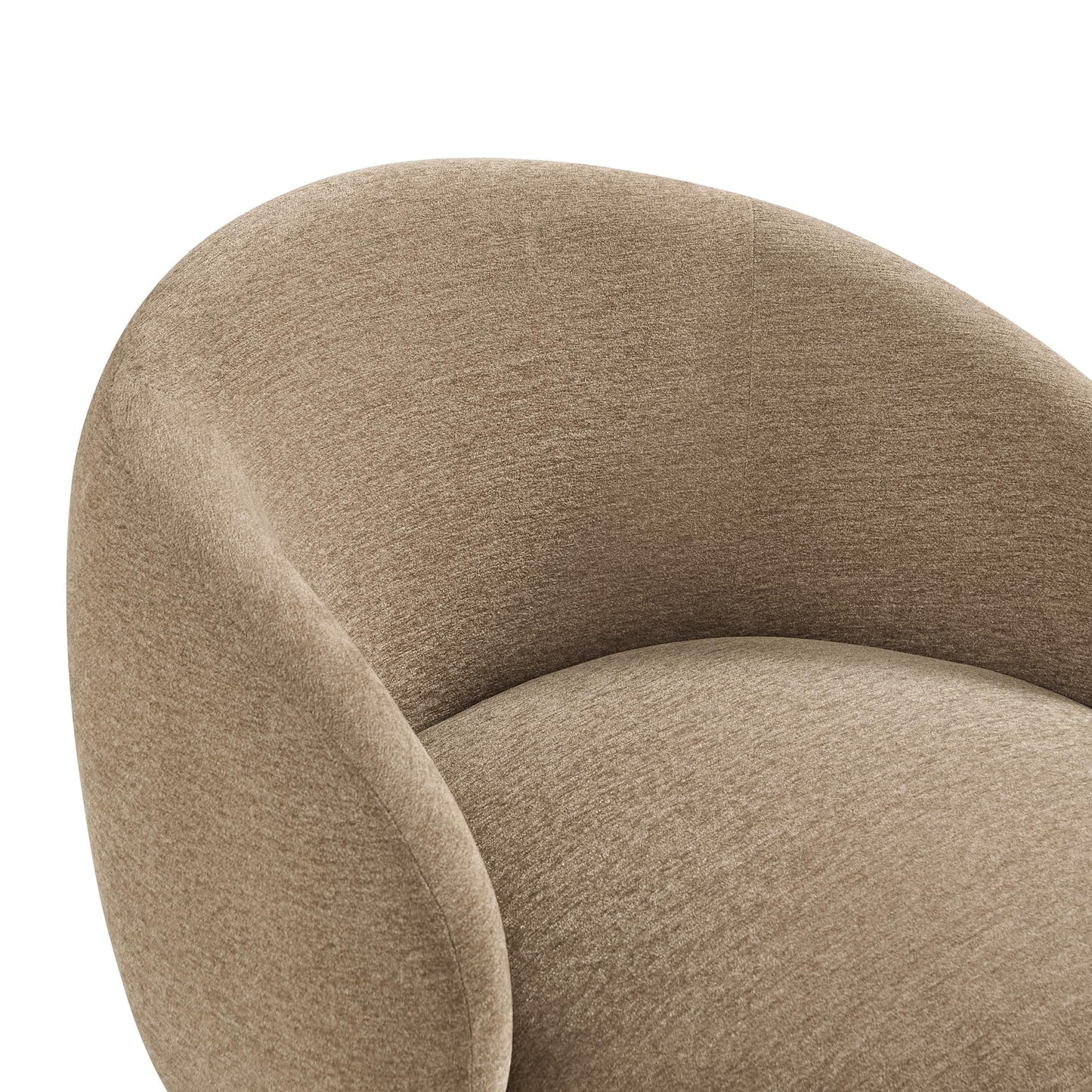 KISLOT Swivel Accent Chair Modern Round Barrel Armchair with Upholstered Faux Leather for Living Room Bedroom Waitingroom,2 Box,Cream