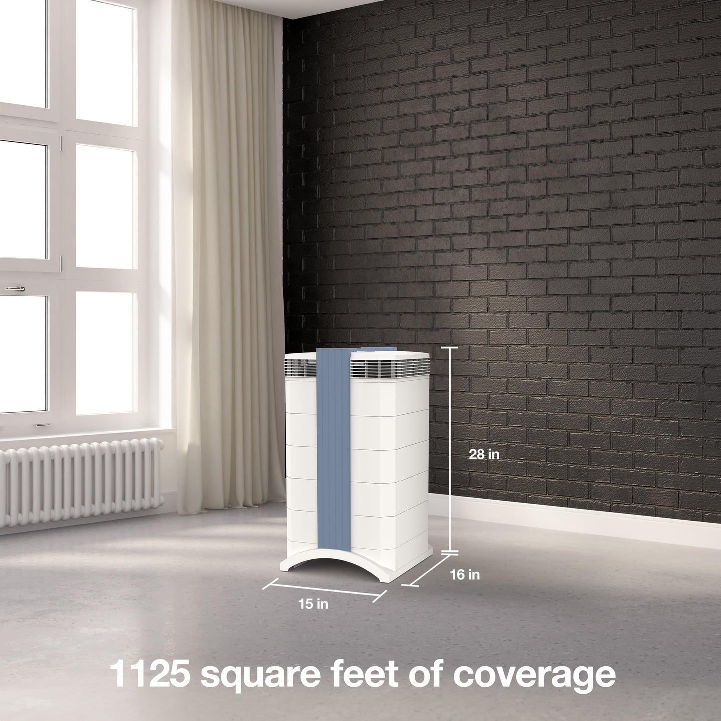 IQAir GC Multigas XE Air Purifier - Filtration for Large Rooms up to 1125 sq ft - Particles, Chemicals, Gases, Odors, Mold, Activated Carbon, Swiss Made, WiFi Enabled