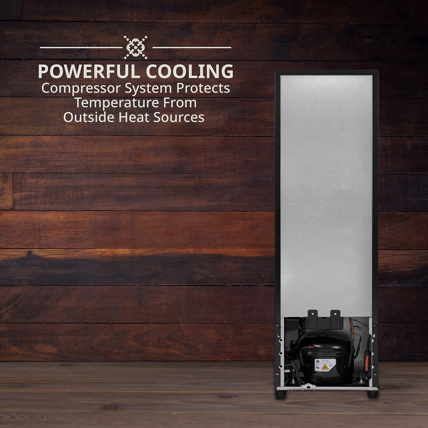 Ivation 14 Bottle Compressor Wine Cooler Refrigerator w/Lock | Large Freestanding Wine Cellar For Red, White, Champagne or Sparkling Wine | 41f-64f Digital Temperature Control Fridge Glass Door Black