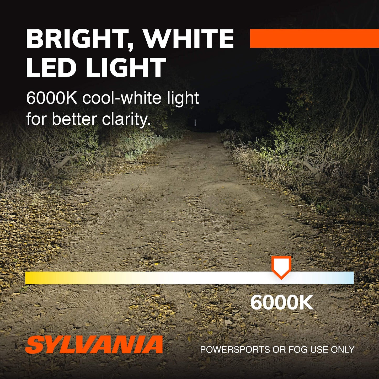 SYLVANIA H11 LED Headlight Bulbs - Off-Road/Fog Lights - Multicolor - Model H11SL.BX2 - 2 Pack