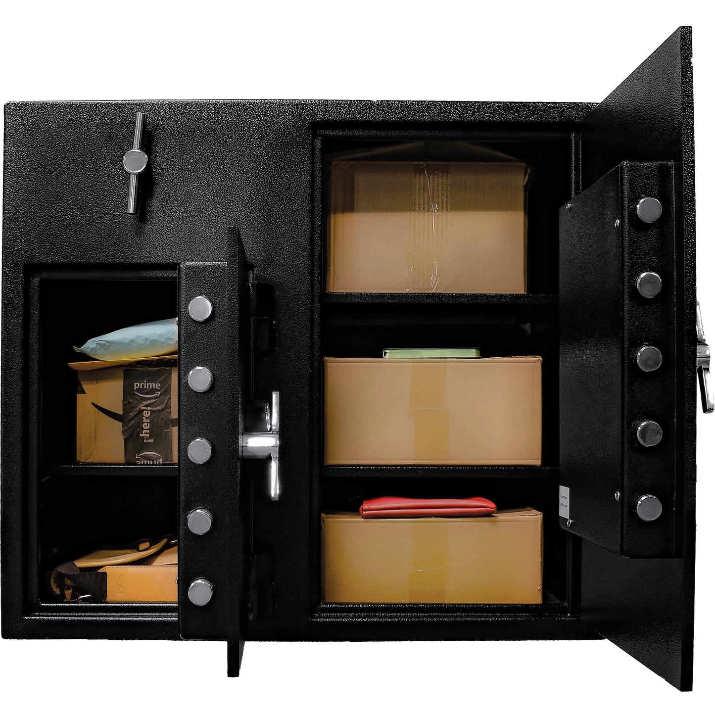 BARSKA Large Digital Depository Safe with Drop Slot – Solid Steel, Dual Keypad Access, 5 Deadbolts, Backup Keys – for Cash Handling in Retail, Office, and Business Use