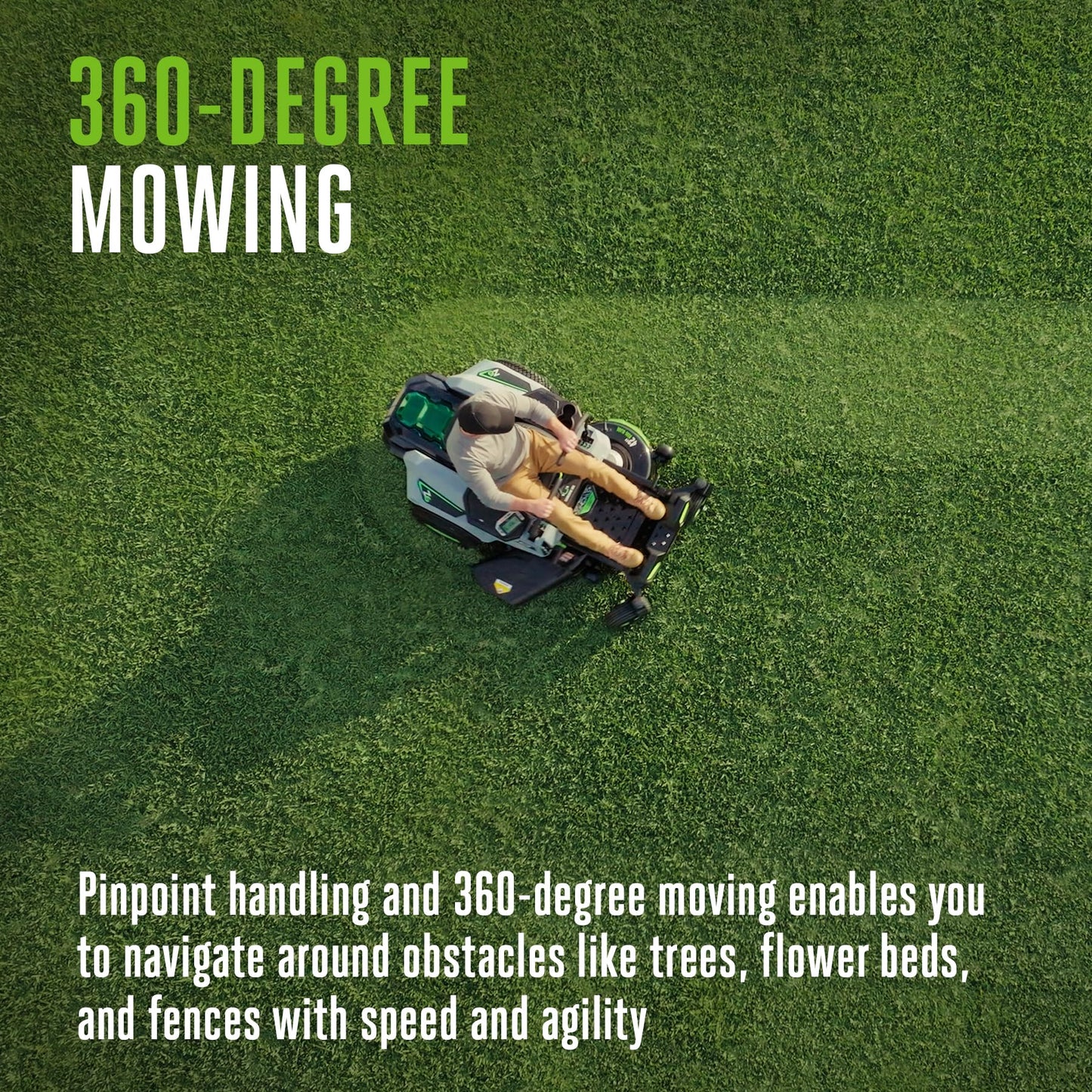EGO POWER+ Z6 Zero Turn Riding Lawn Mower, 42" Deck, Includes (6) 56V 6.0Ah Batteries and 880W Charger - ZT4214L