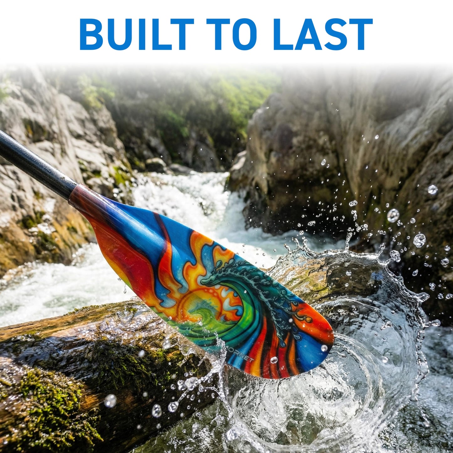 Hornet Watersports Waves Fiberglass Kayak Paddle for Adults- Ideal for Touring, Fishing and Boating- 90.5 inches / 230CM Adjustable with Carbon Fiber Shaft- Kayak Oars Kayaking Equipment