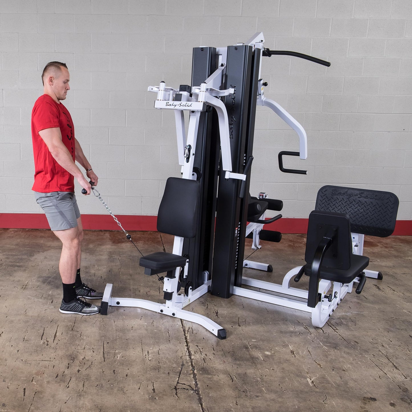 Body-Solid (EXM3000LPS) Multi-Station 210lb Dual Weight Stack Machine for Home & Commercial Gym, Complete Body Strength Training Functional Exercise Workout Station for Weight lifting and Bodybuilding