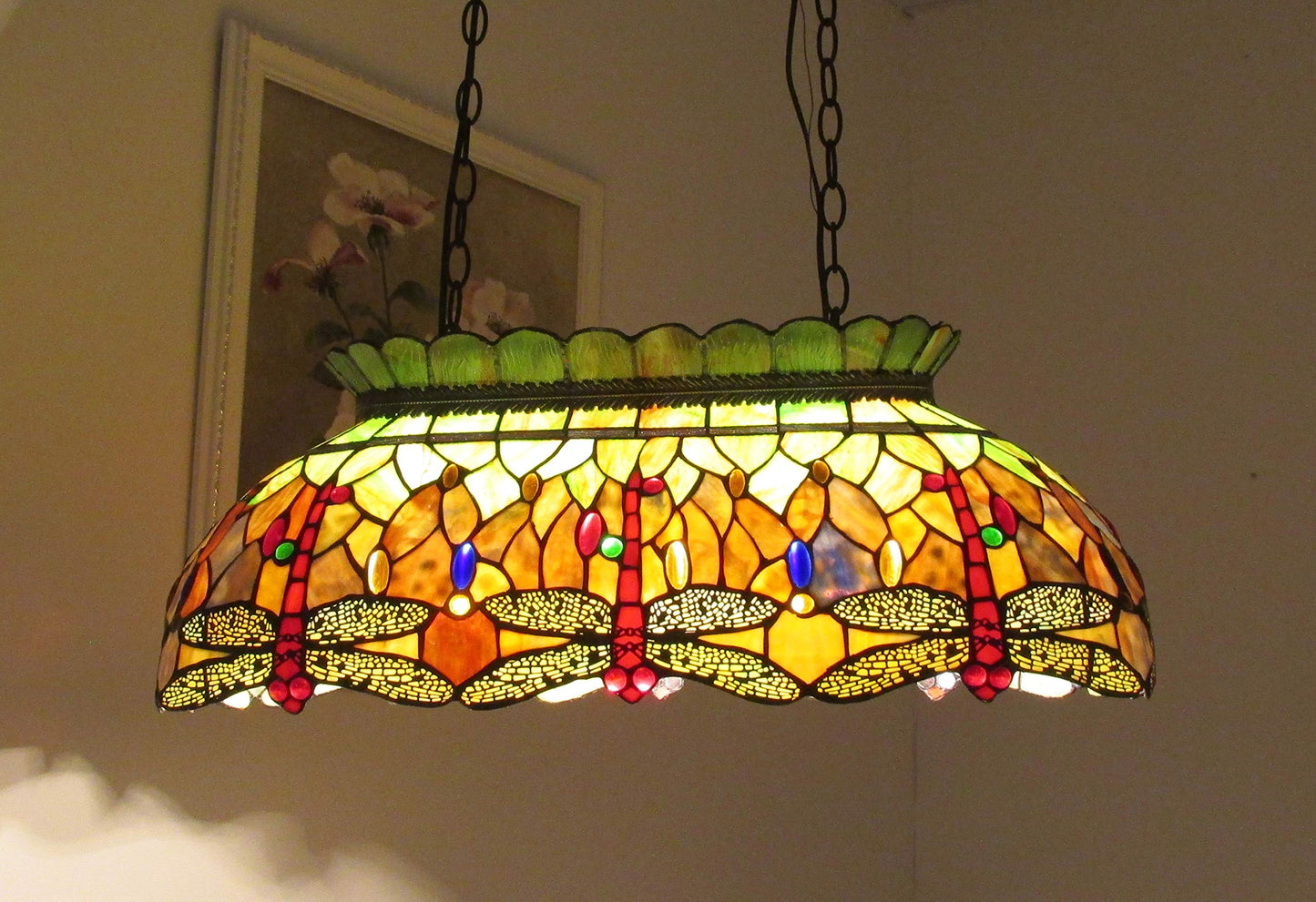 Chloe Pendant Light CH32825DB28-DP3, One Size, Multicolor, Glass Material
