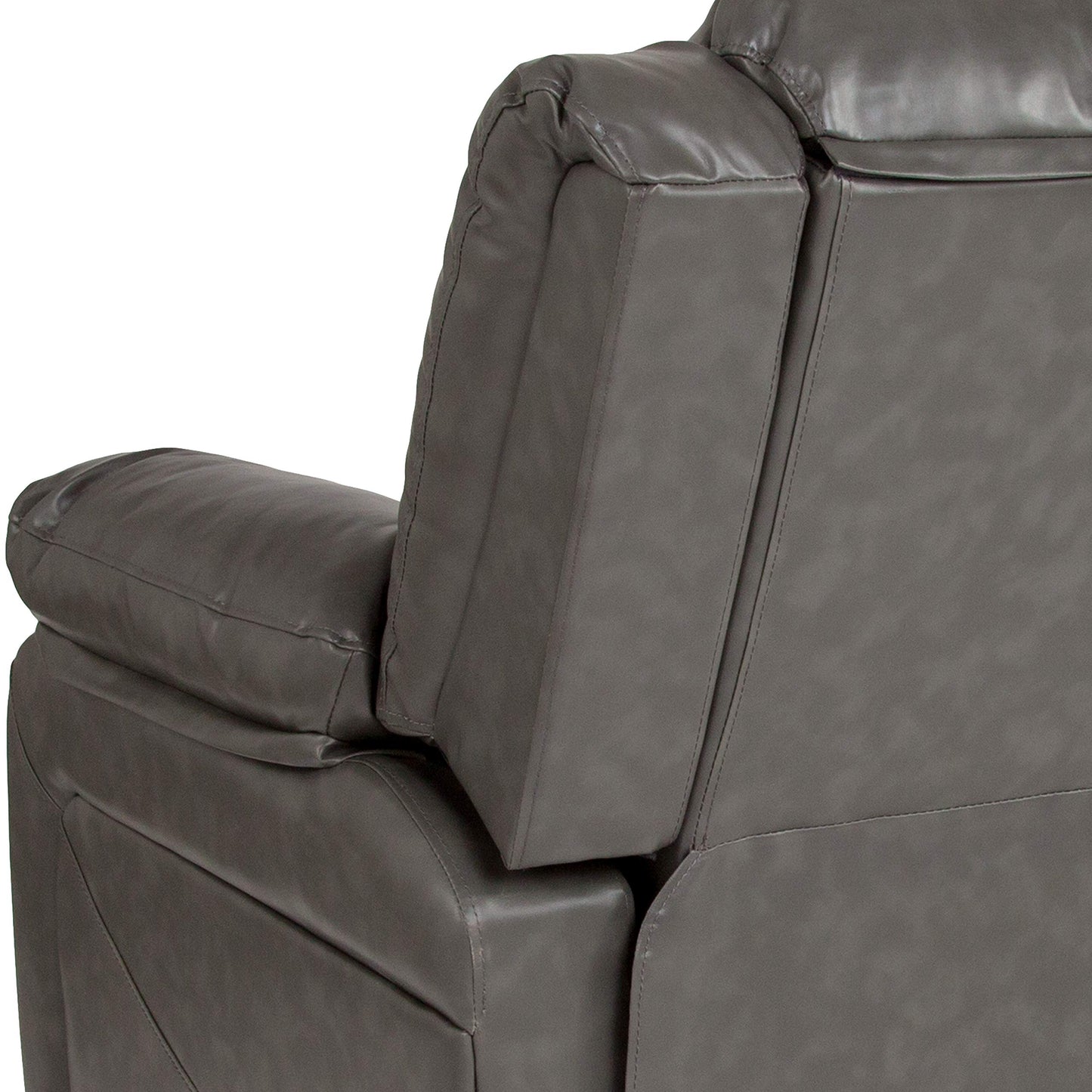 Flash Furniture Harmony Series Gray LeatherSoft Recliner