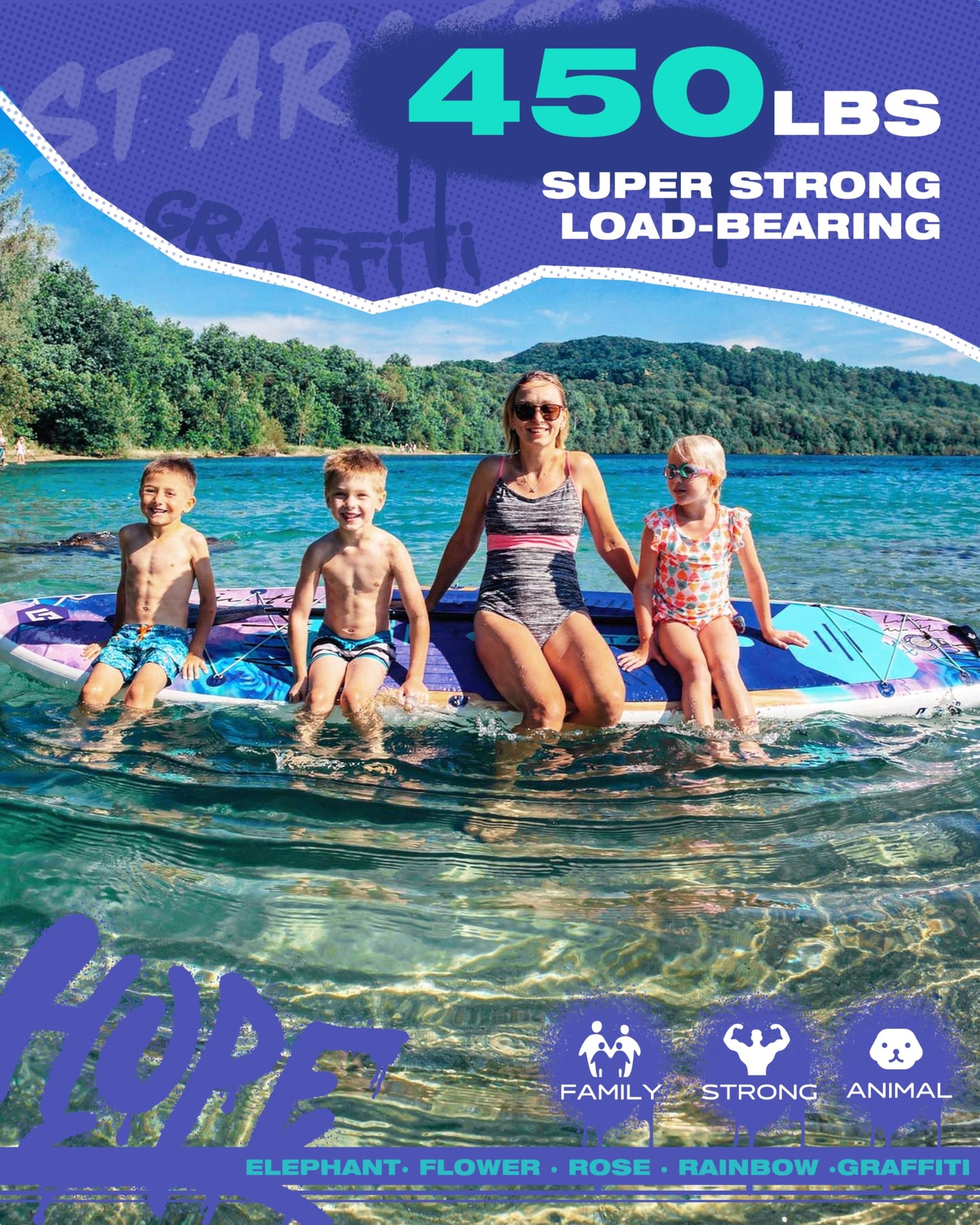 Starcity Inflatable Stand Up Paddleboard 450 Pound Capacity 11'6"×35"×6" High Load Design Extra Wide Responsive Tracking for Lake Ocean Touring Beginners Family Friendly W/Complete Accessories