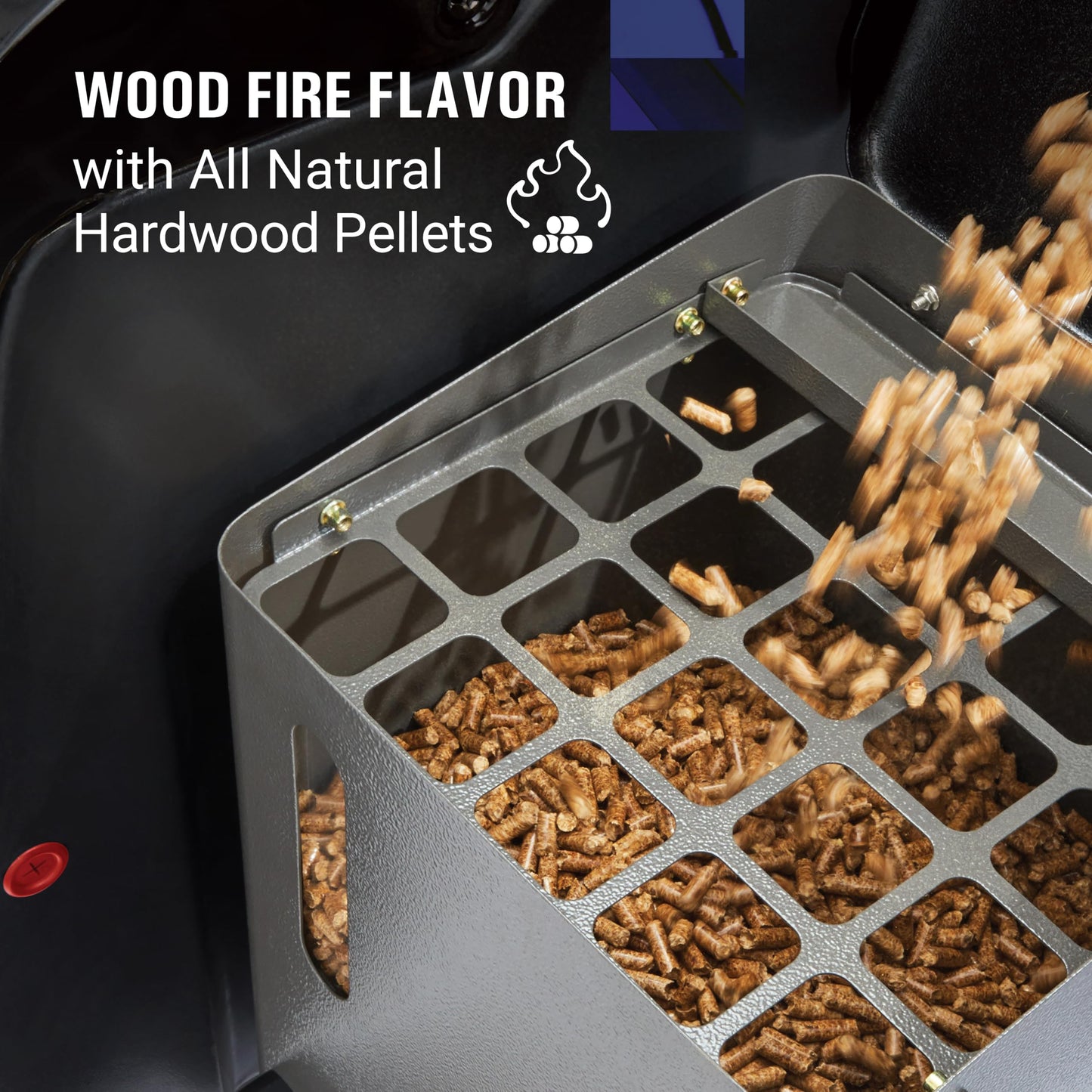 Coleman Cookout 700 Pellet Grill with 690-Sq. In. Total Cooking Surface, 2-Wheel Cart and Shelf Storage in Black, Durable Pellet Smoker Grill for Grilling, Roasting, Baking, Roasting, and Smoking