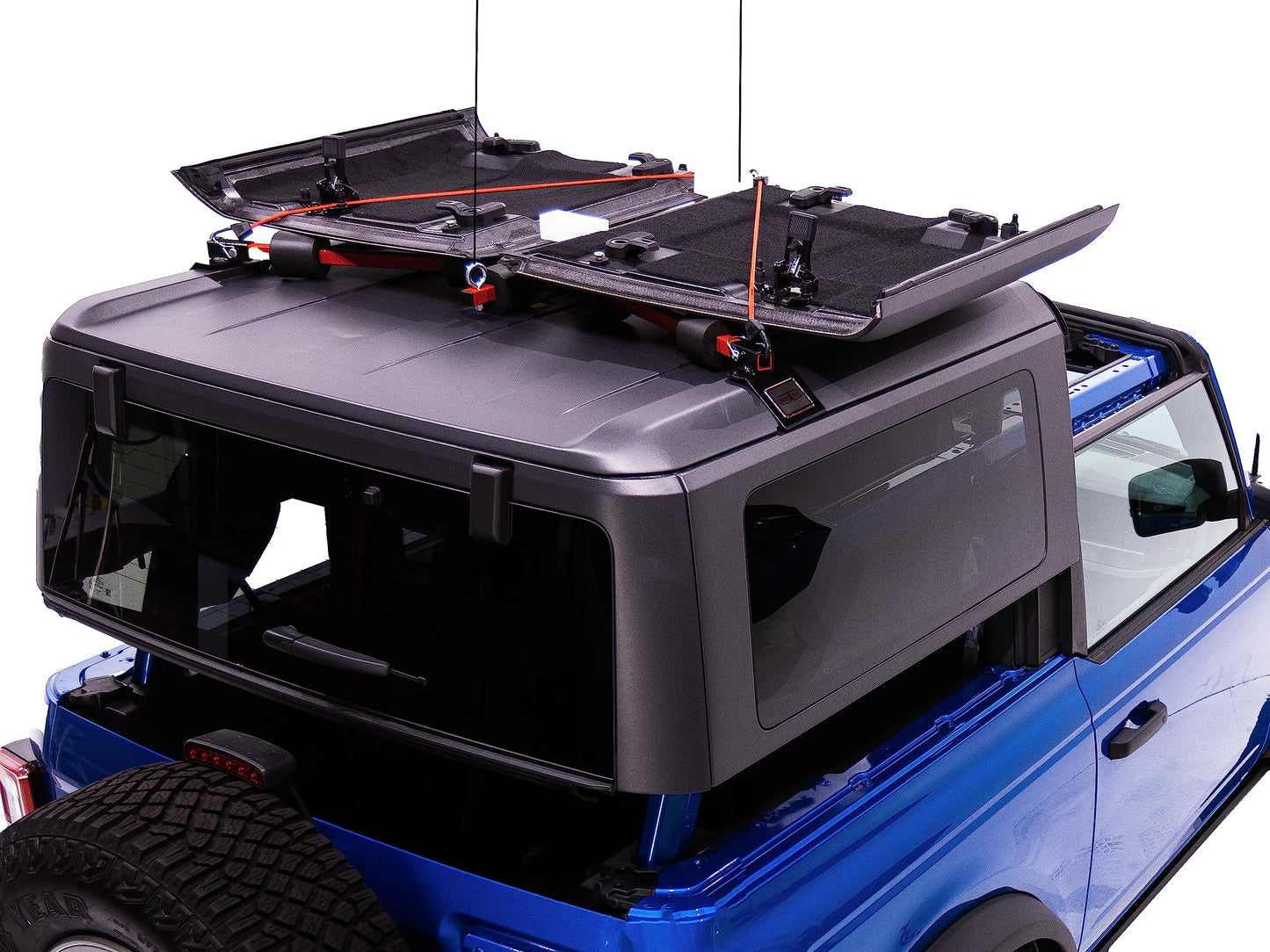 Lange Originals – FORD BRONCO® Hoist-A-Top® – 120V Power Hoist System with Custom Lifting Brackets – Fits 6th Gen Broncos 2 Door Models (2021+) – Easy Garage Hardtop Removal System