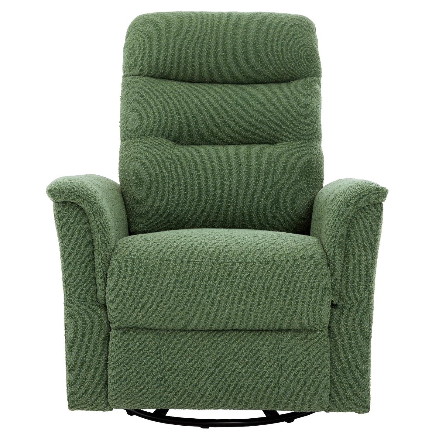Christopher Knight Home Helen Massage Recliner Chair with 8 Points Function, Boucle Upholstered Recliner Sofa with Two Adjustable Positions, Swivel Massage Chair with a Side Storage Pocket, Green