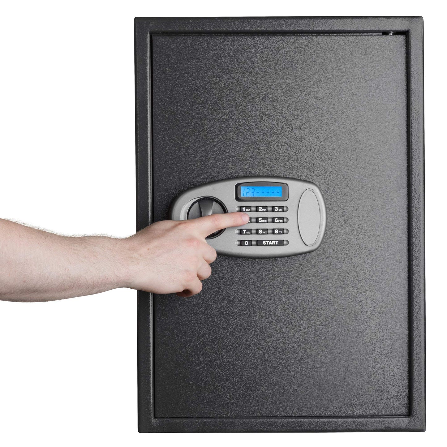 AdirOffice Security Safe with Digital Lock - Electronic Digital Security Safe Box Steel Construction - Ideal for Storage of Cash, Documents, Jewelries and More - (2.32 Cubic Feet, Black)
