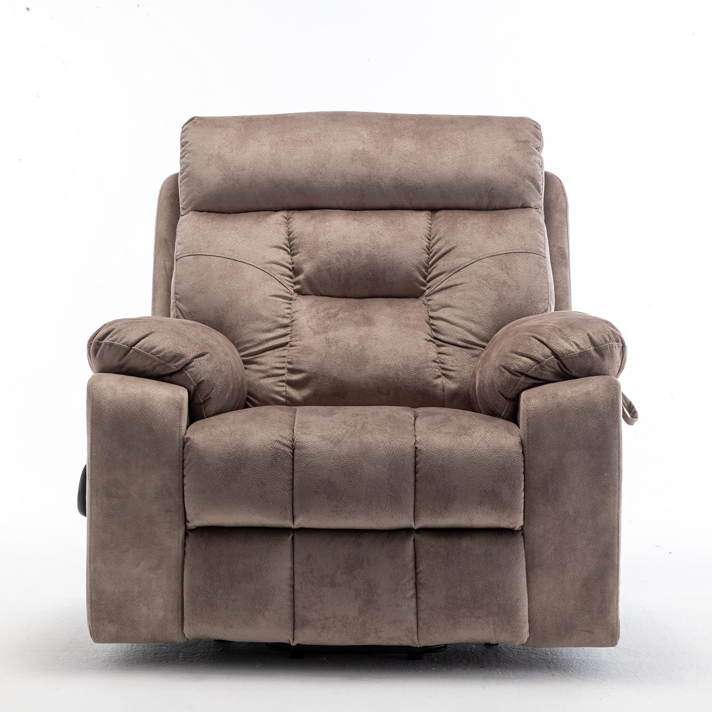 Jintop Electric Power Lift Relax Velvet Sofa Recliners Chair Living Room Furniture,German OKIN Motor,with/8-Point Vibration/5 Modes Massage/Lumbar Heating/Cup Holder,for Elderly,Light Tan