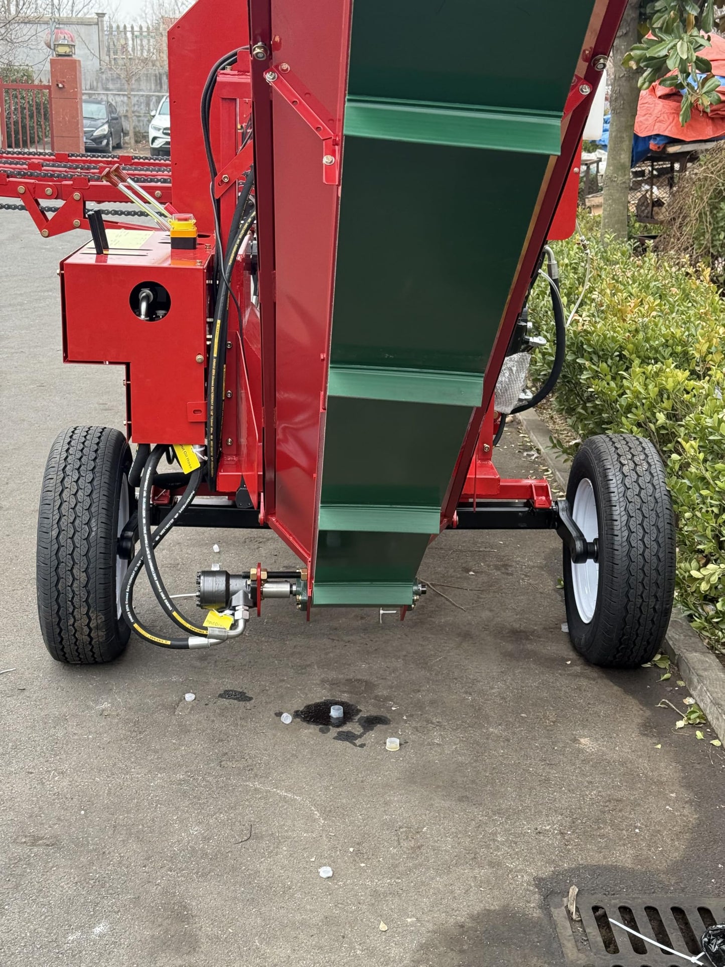 BORUITE 45 ton 19.6 inch log splitter firewood processor equipped with trailer hitch safety emergency stop protection steel body and powerful GX630 engine suitable for personal use
