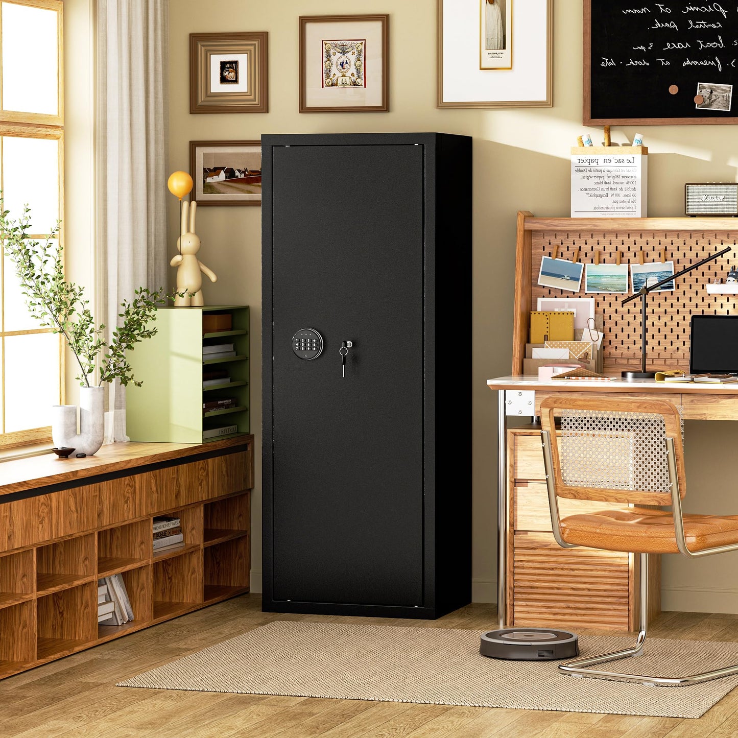 INTERGREAT 8-12 Gun safes,Rifle Safe,Gun Safes for Home Rifle and Pistols, Long Gun Safe for Rifle Shotgun for Home,Quick Access Rifle Safes,Adjustable Shelves, Easy Assemble