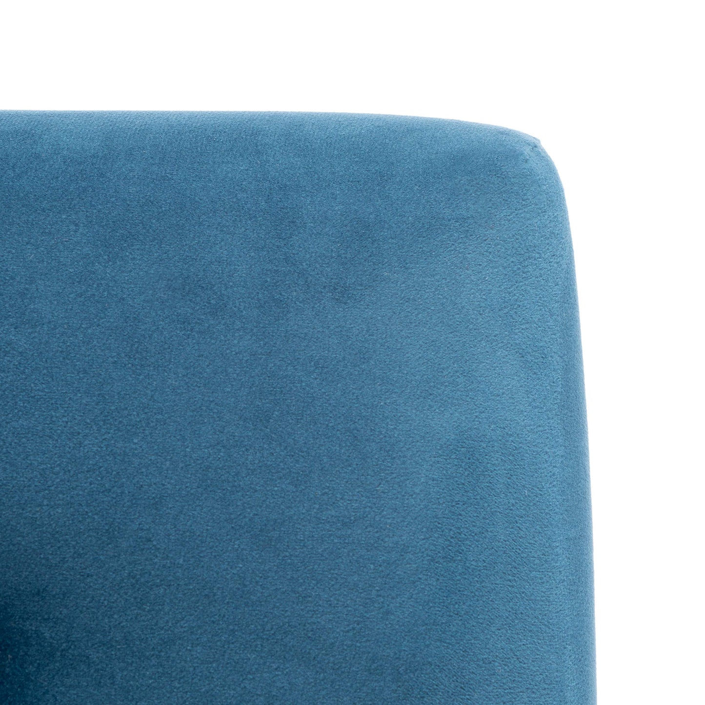 SAFAVIEH Home Collection Roald Velvet Sofa Accent Club Chair ACH6209A, Prussian Blue/Antique Coffee