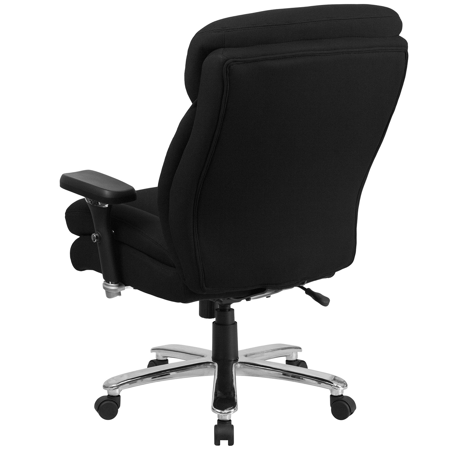 Flash Furniture Hercules Series Swivel Office Chair with Extra Wide Seat, Ergonomic High-Back Executive Chair with Padded Seat and Arms, Black