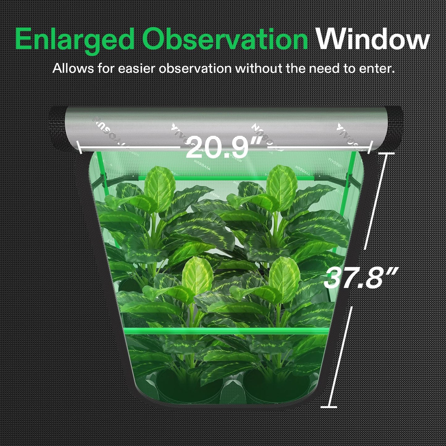 VIVOSUN P448 Advance PRO Grow Tent 4x4, with Thick 1 inch Poles, Strengthened High Reflective Mylar Oxford Tent, Extra Hanging Bars & High CFM Kit 48"×48"×80" for Indoor Plants
