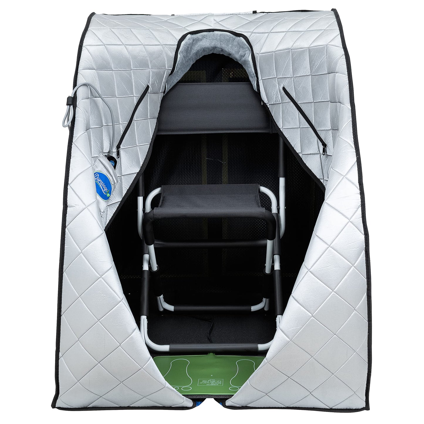 Durasage Ultra Low EMF Infrared Sauna Box – Portable Sauna with Heated Footpad & Chair, Personal Home Spa for, Stress Relief, Weight Loss & Skin Rejuvenation, Foldable, Easy Setup & Remote Control