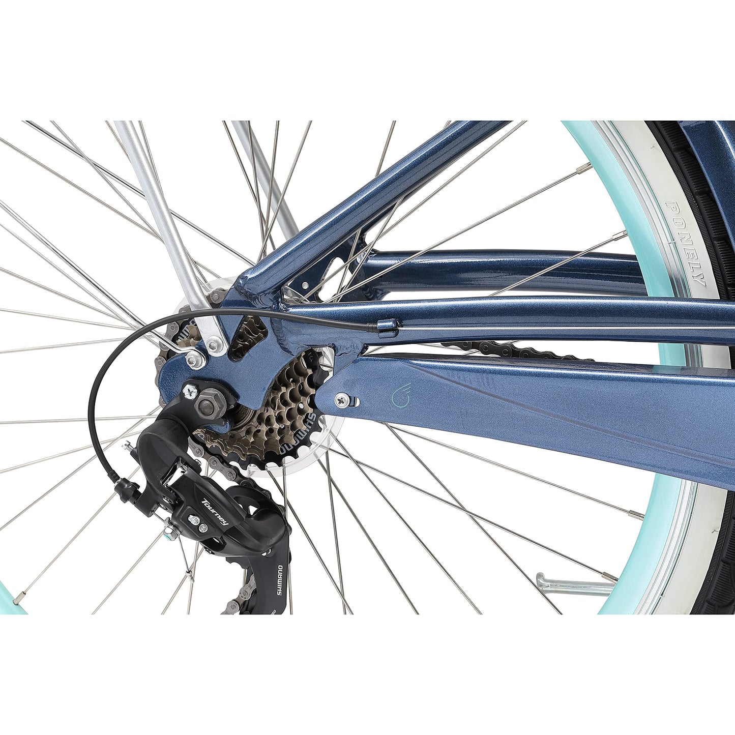 sixthreezero Easy Boarding Women's 7-Speed Bicycle, Navy