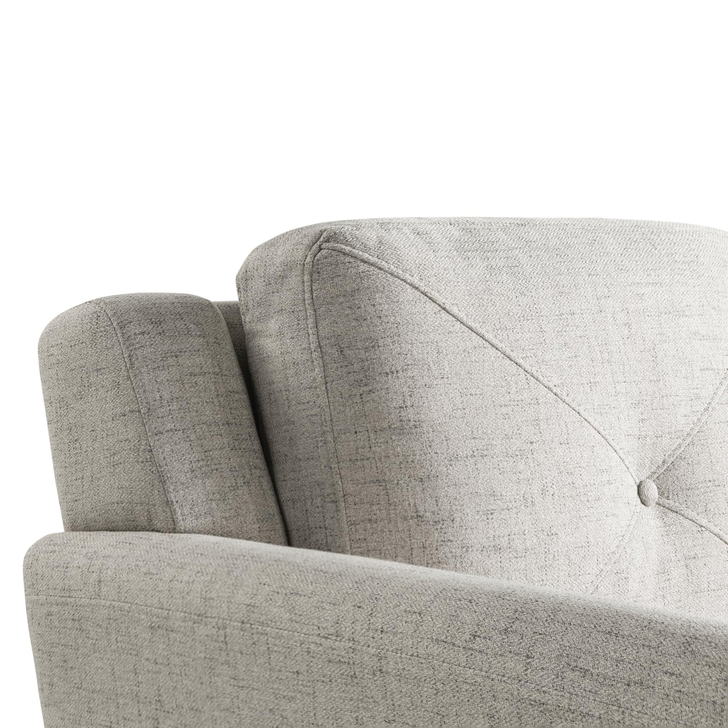 Studio Living Harrington 80.3" Sofa, Transitional Modern, Pocket Coil Comfort, Easy Assembly, Woven Fabric, Beige
