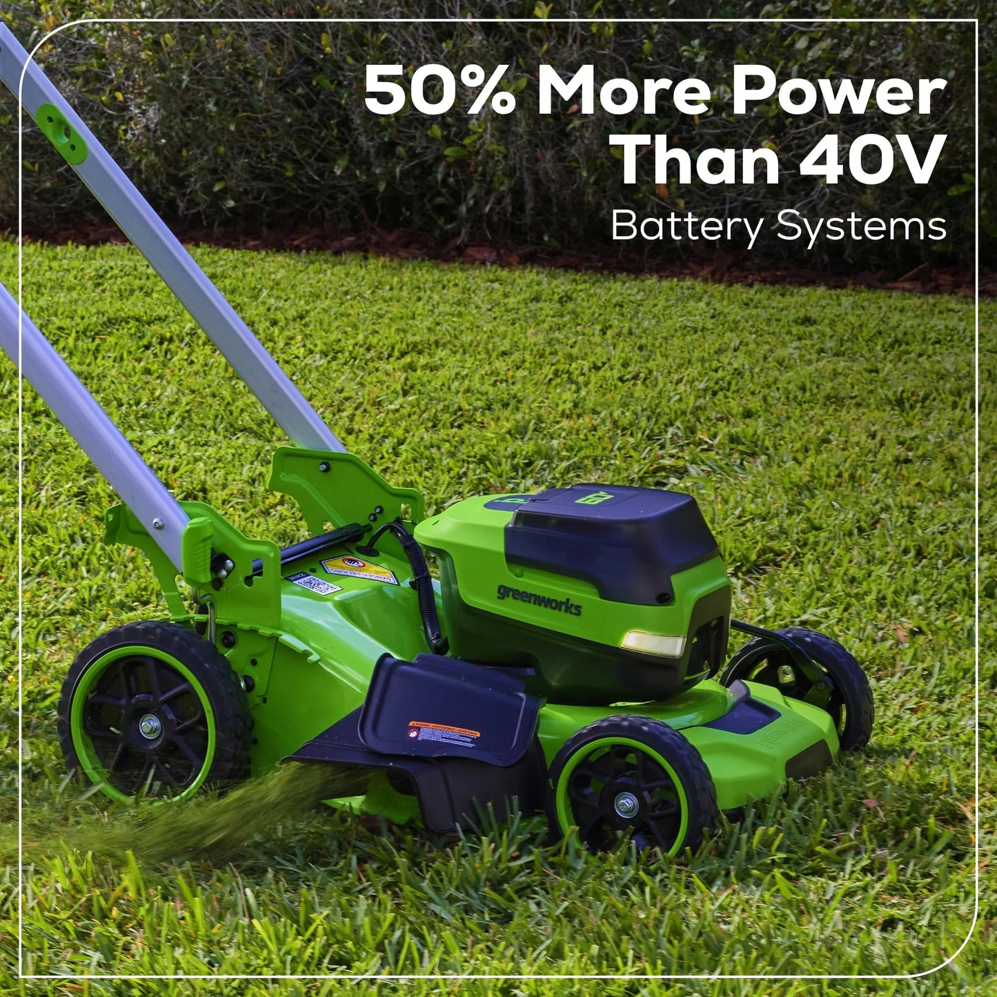 Greenworks 60V 21” Dual-Blade Self-Propelled Lawn Mower with (2) 5.0 Ah Batteries & Rapid Charger