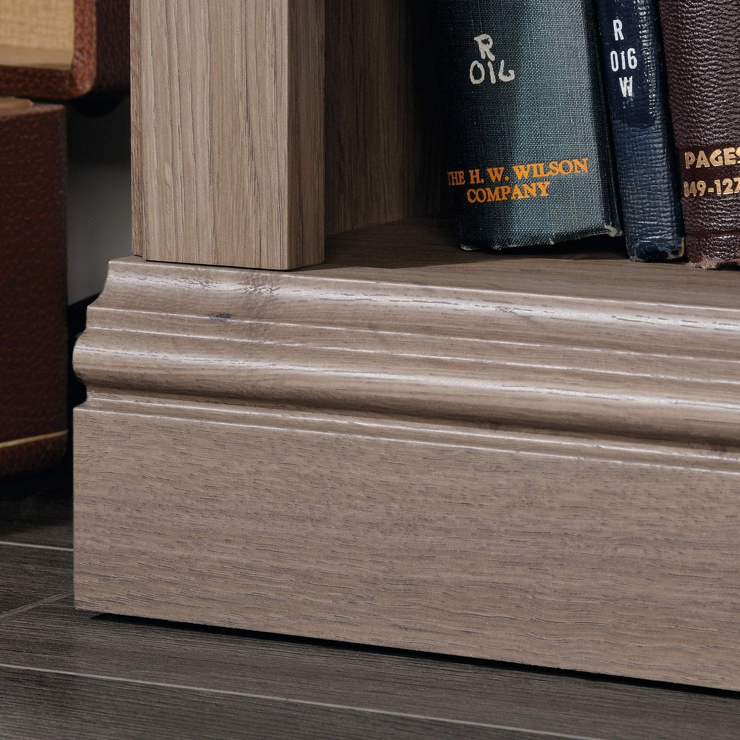 Sauder Miscellaneous Storage 3-Shelf Bookcase/ Book shelf, Salt Oak finish