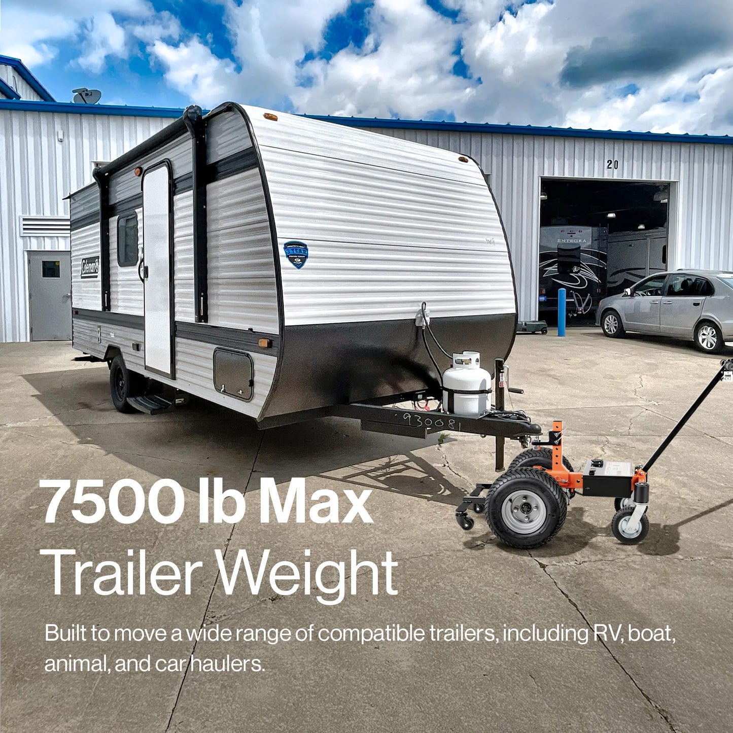 SuperHandy Electric Trailer Dolly – 24V 800W Heavy Duty Motor, Adjustable Thumb Throttle, Reverse/Drive Switch (6 Wheel, 7500 lb)
