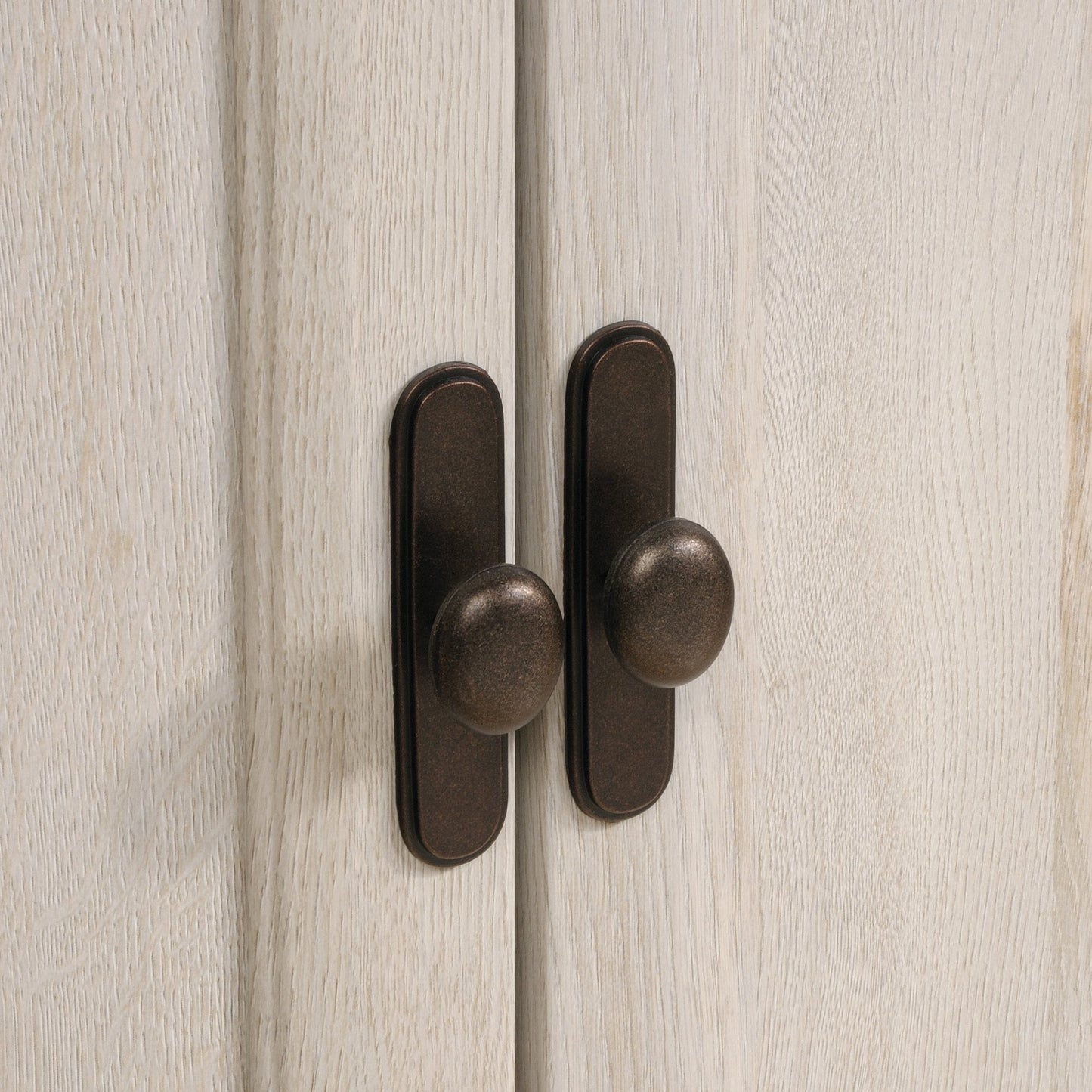 Sauder Edge Water Accent Storage Cabinet with Doors, Utility Cabinet, in Chalked Chestnut finish
