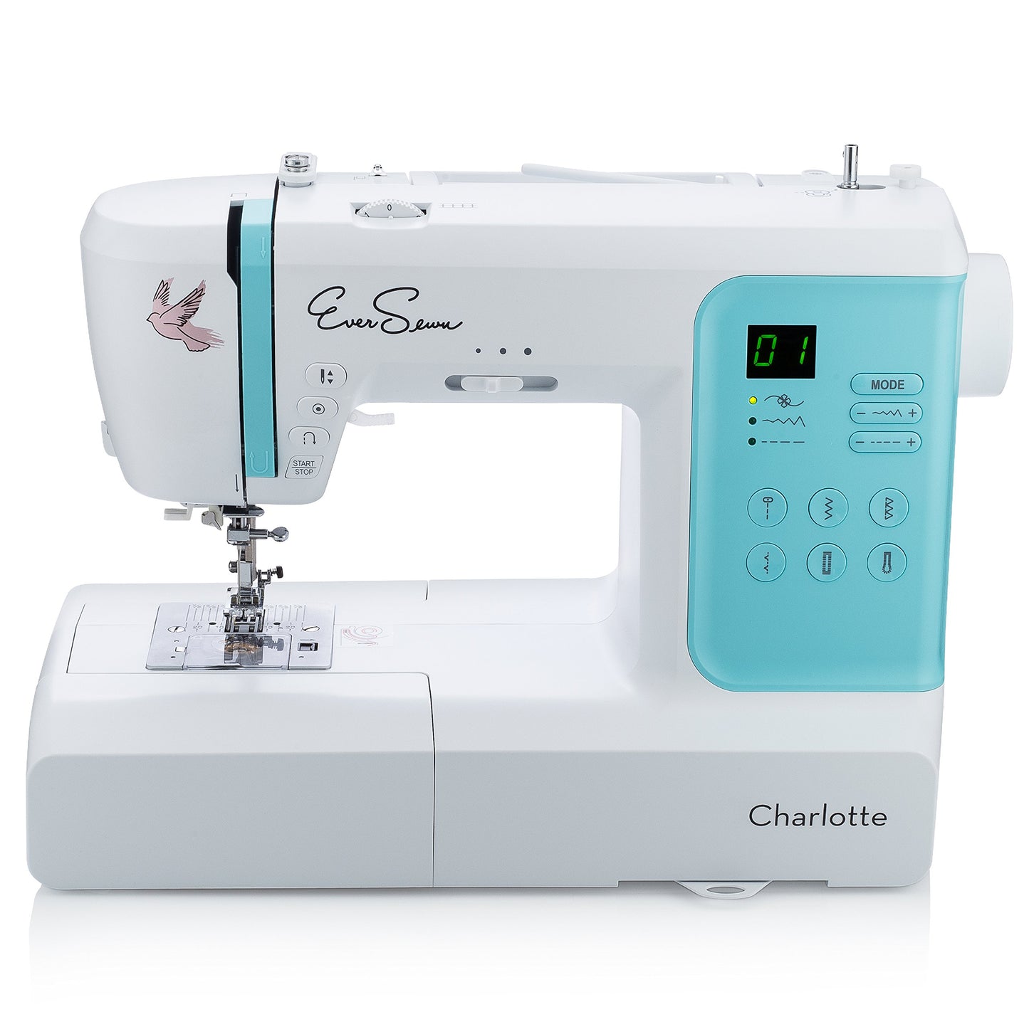 EverSewn Charlotte: 80-Stitch Computerized Sewing Machine, Professional Quilting & Free Motion Features - Beginner to Expert
