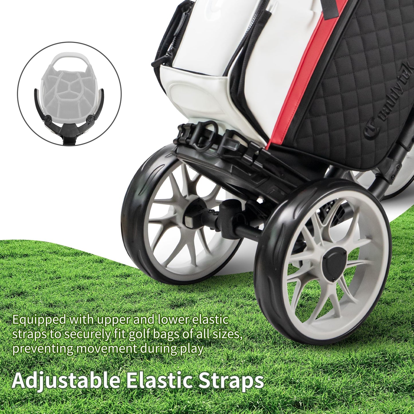 CaddyTek Golf Cruiser One V8 Push Cart Dark Grey