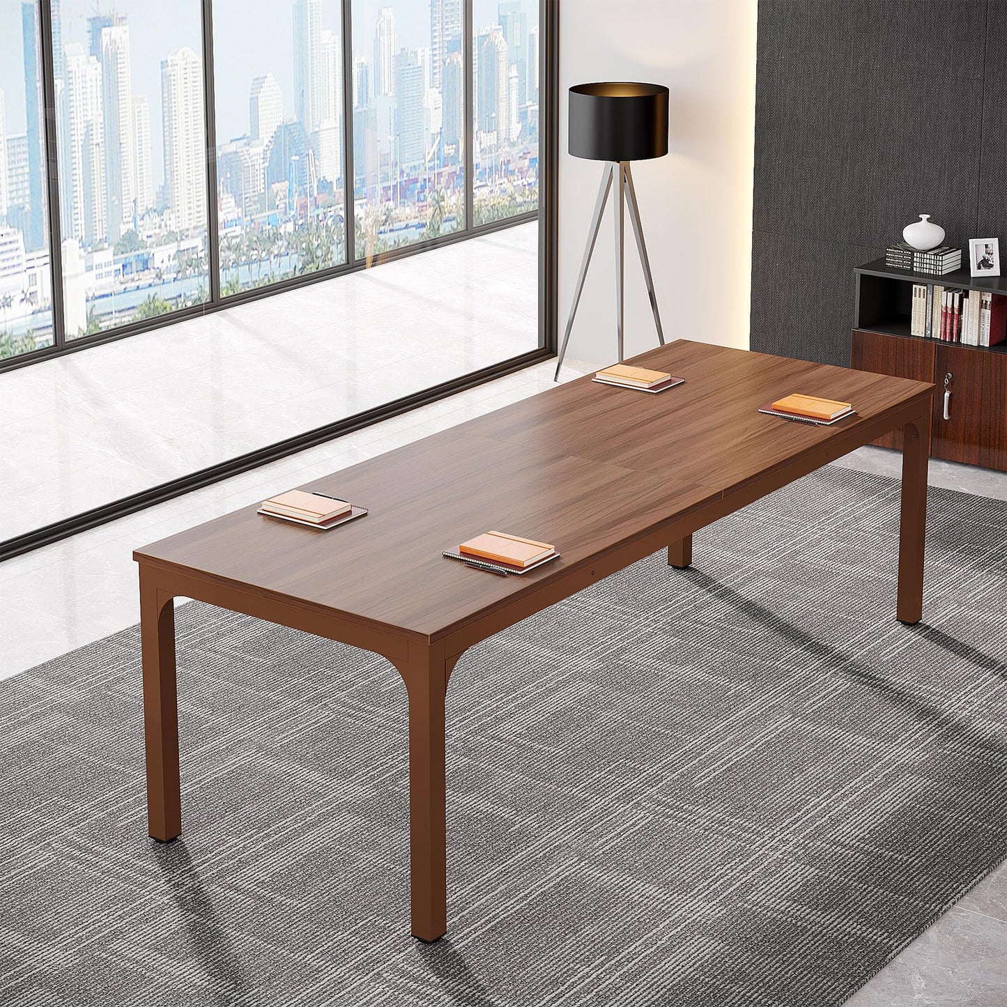 Tribesigns 6.5FT Conference Table, 78.7-Inch Rectangle Meeting Seminar Table, Large Business Tables for 6-8 People (Only Table)