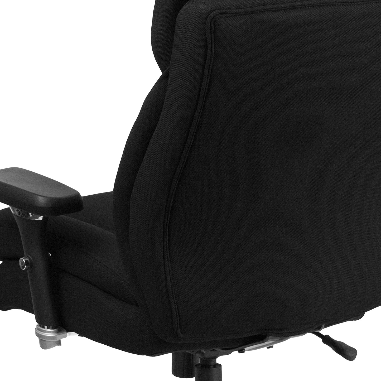 Flash Furniture Hercules Series Swivel Office Chair with Extra Wide Seat, Ergonomic High-Back Executive Chair with Padded Seat and Arms, Black