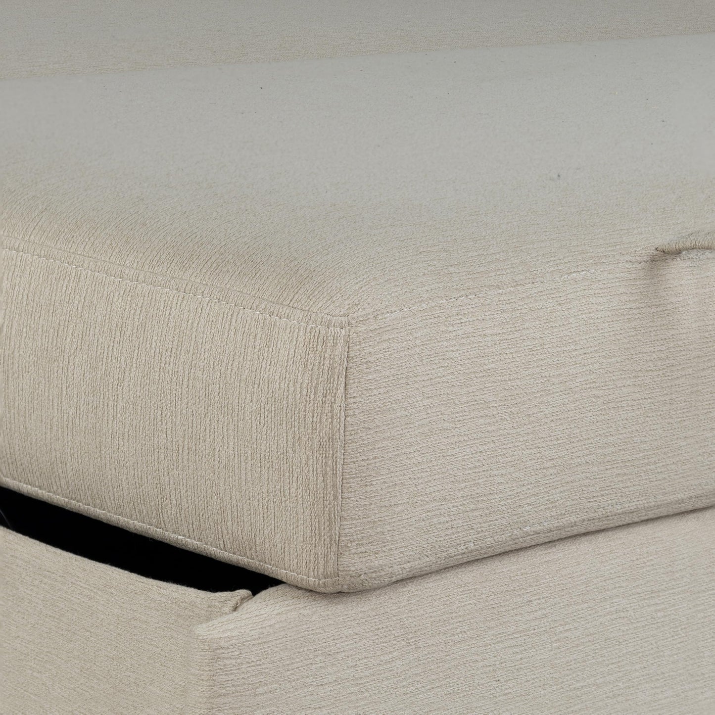 Serta Galway 66.5" Convertible Sleeper Loveseat, Full Size, Dreamcoil Comfort, FingerGuard Pinch Point Protection, Soft Woven Fabric, Beige