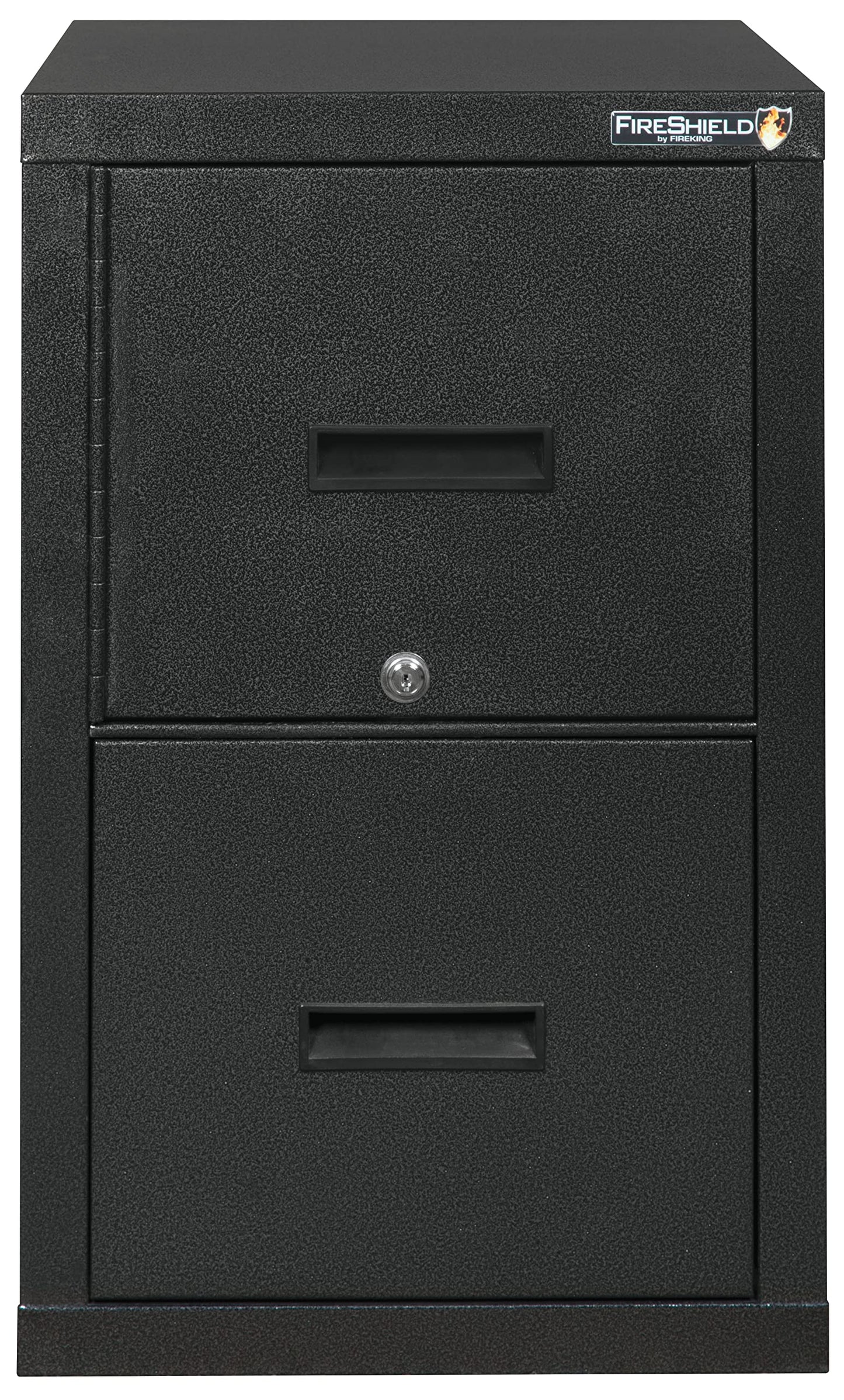 FireKing® FireShield 22" D Vertical 1-Drawer File Cabinet and Safe, Metal, Black Stone
