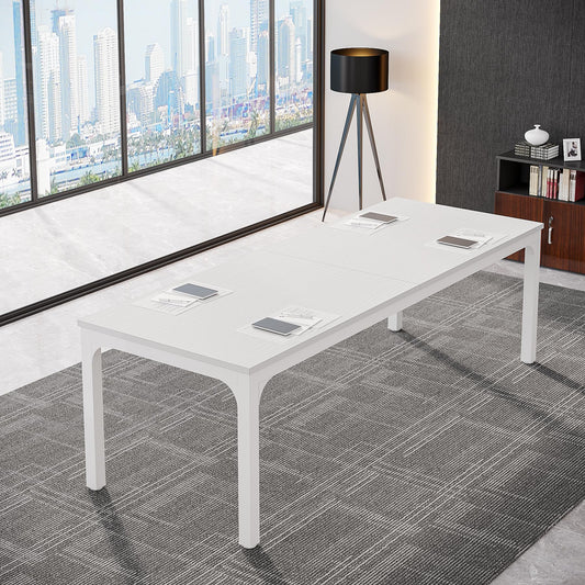 Tribesigns Conference Table, 78.7-Inch Rectangle Meeting Seminar Table, Large Business Office Conference Tables for 6-8 People (Only Table)