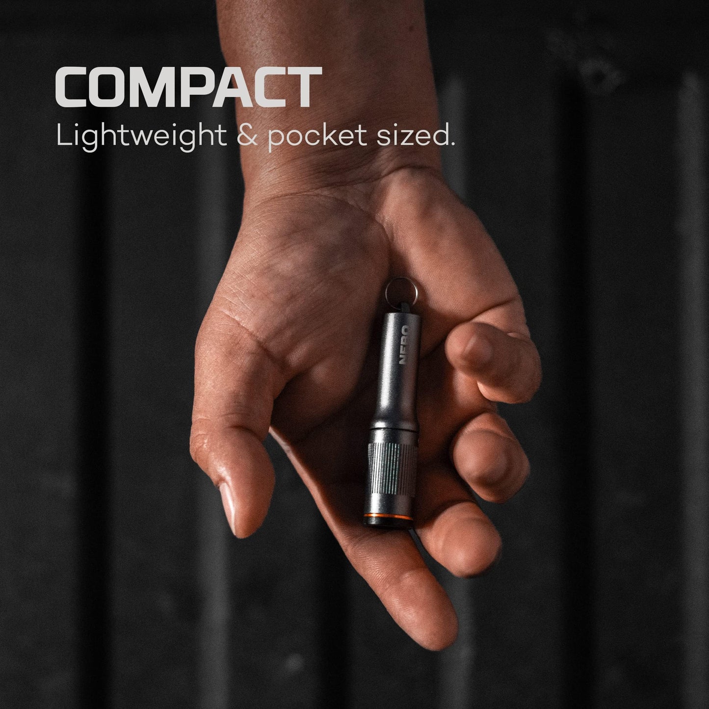 NEBO Columbo Keychain LED Pen Light 100 Lumen, Storm Gray, One Size, Model NEB-POC-1003