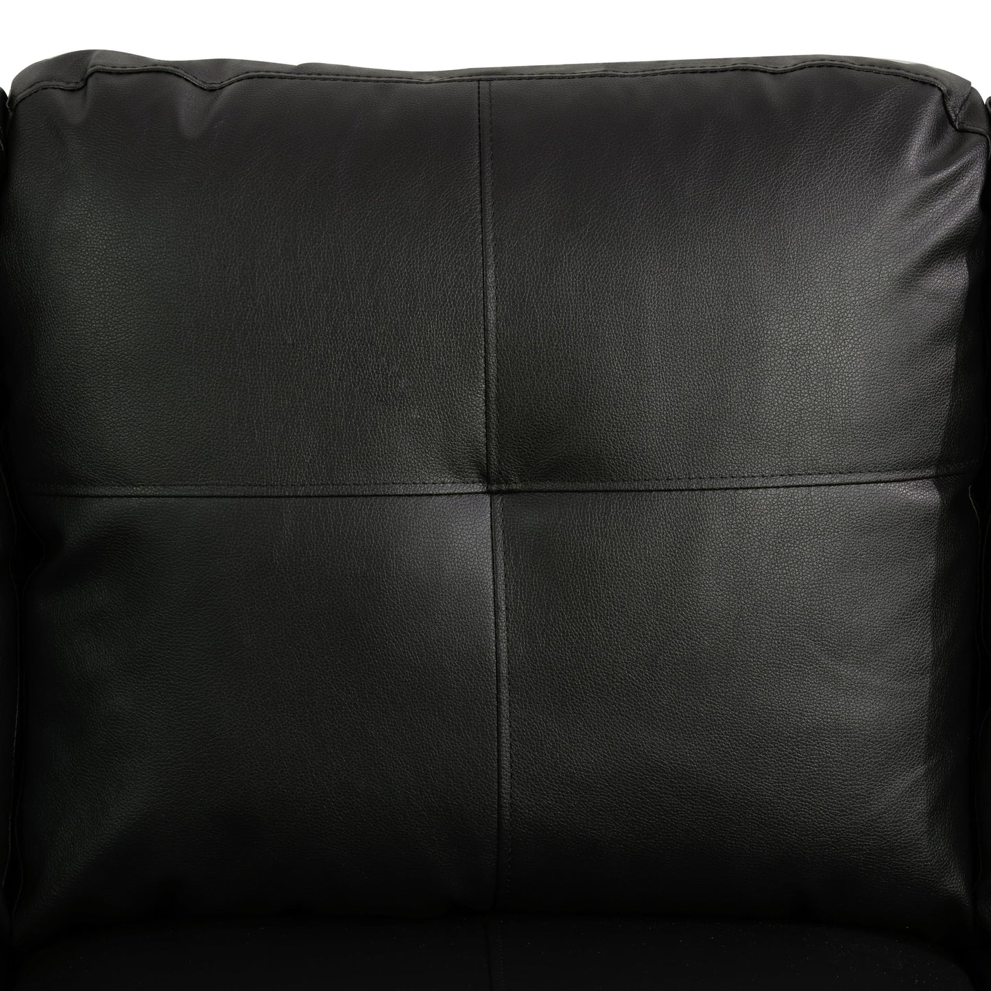 NicBex 2 Piece Set Modular Sectional Sofa,Modern Faux Leather Living Room Sofa Set,Sectional Sofa Set with Sofa and Chaise,Modular Sofa with Comfortable Wide Seats and Cushions,Ebony