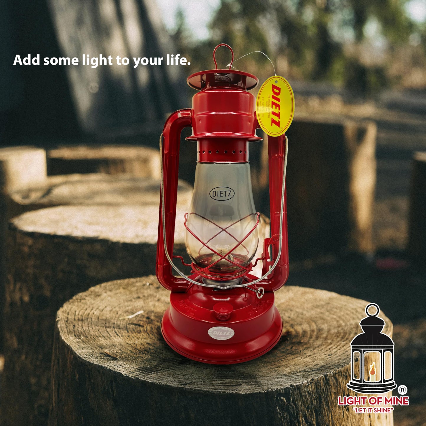 LIGHT OF MINE Dietz #80 Blizzard Oil Lantern - Borosilicate Glass, Red, 7/8in Replacement Wick Strips