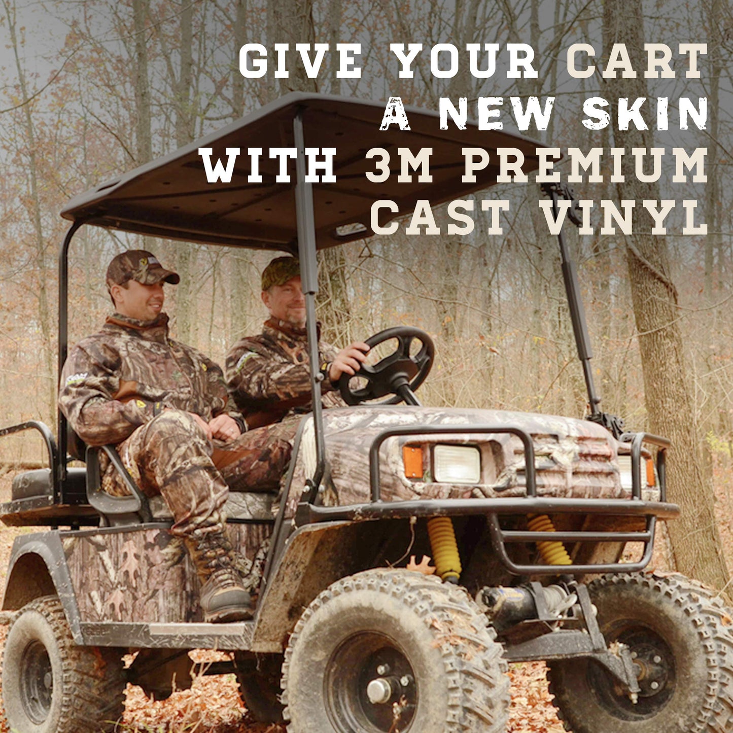 Mossy Oak Graphics Bottomland Camo Golf Cart Kit - Easy to Install Vinyl Wrap with Matte Finish - Camouflage for your Golf Cart